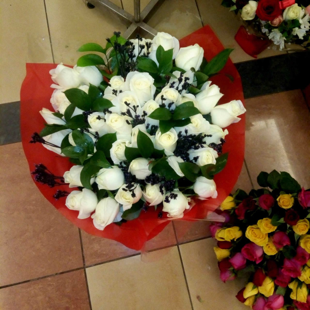 White Roses Bouquet